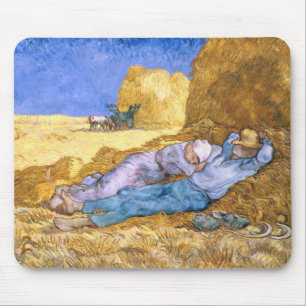 Alfombrilla De Ratón Mediodía de Vincent van Gogh el , la siesta,