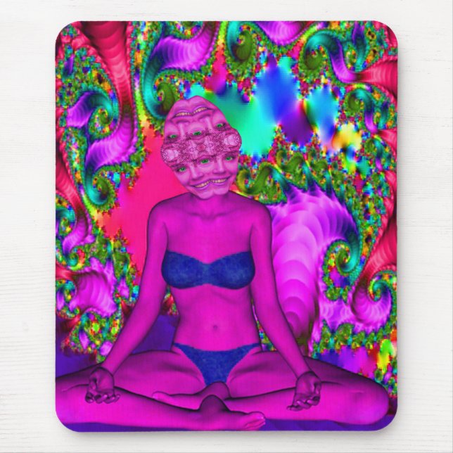 Alfombrilla De Ratón Meditación púrpura (Frente)