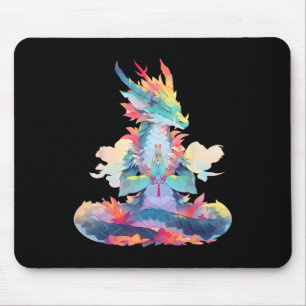 Alfombrilla De Ratón Meditación Ying Yang Dragón Qi Gong Yoga Meditació