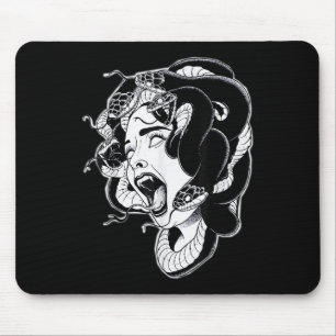 Alfombrilla De Ratón Medusa Blackwork Tattoo Flash