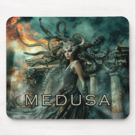 Alfombrilla De Ratón Medusa, diosa de las serpientes de mitología grieg