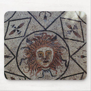 Alfombrilla De Ratón Medusa, mosaico romano de la casa de Orfeo