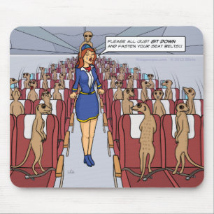 Alfombrilla De Ratón Meerkats en un Mousepad plano