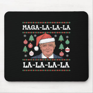 Alfombrilla De Ratón Mega La La La Donald Trump Potus 47 Navidad Fea