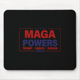 Alfombrilla De Ratón Mega Potencias Trump Vance Hogan 2024 Funny patrió