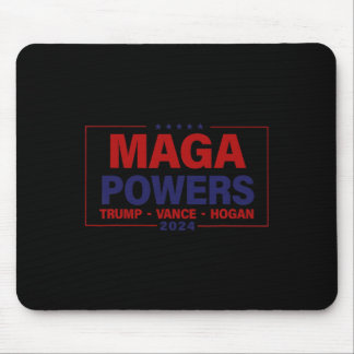 Alfombrilla De Ratón Mega Potencias Trump Vance Hogan 2024 Funny patrió