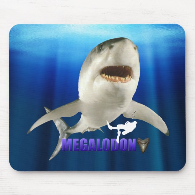 Alfombrilla De Ratón Megalodon Mousepad (Frente)