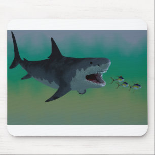 Alfombrilla De Ratón Megalodon Tiburón atacó a Mousepad