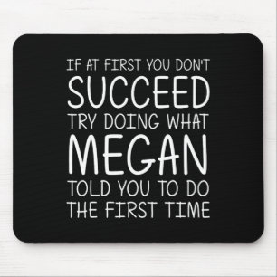 Alfombrilla De Ratón Megan Gift Nombre Personalizado Cumpleaños Gracios