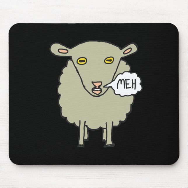 Alfombrilla De Ratón Meh Sheep (Frente)