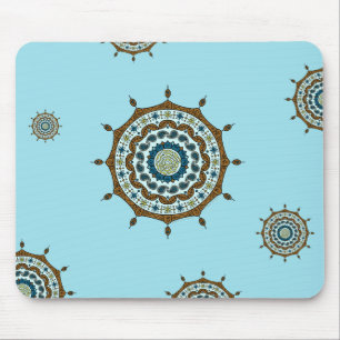 Alfombrilla De Ratón Mehndi Fantasy Copper Mousepad