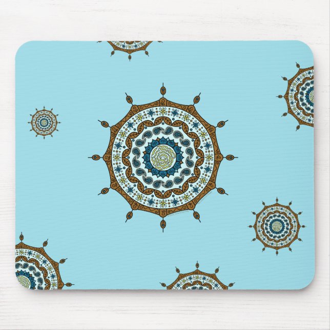 Alfombrilla De Ratón Mehndi Fantasy Copper Mousepad (Frente)