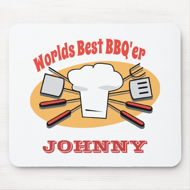 Alfombrilla De Ratón Mejor almohadilla de ratón BBQer para mundos perso (Frente)