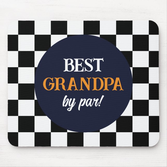 Alfombrilla De Ratón Mejor cheque moderno de abuelo (Frente)