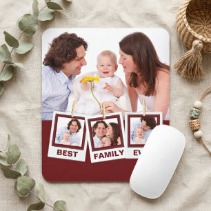 Alfombrilla De Ratón Mejor Collage de Fotos Personalizado para Familia 