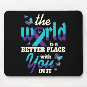 Alfombrilla De Ratón Mejor con su conciencia sobre el suicidio Salud me