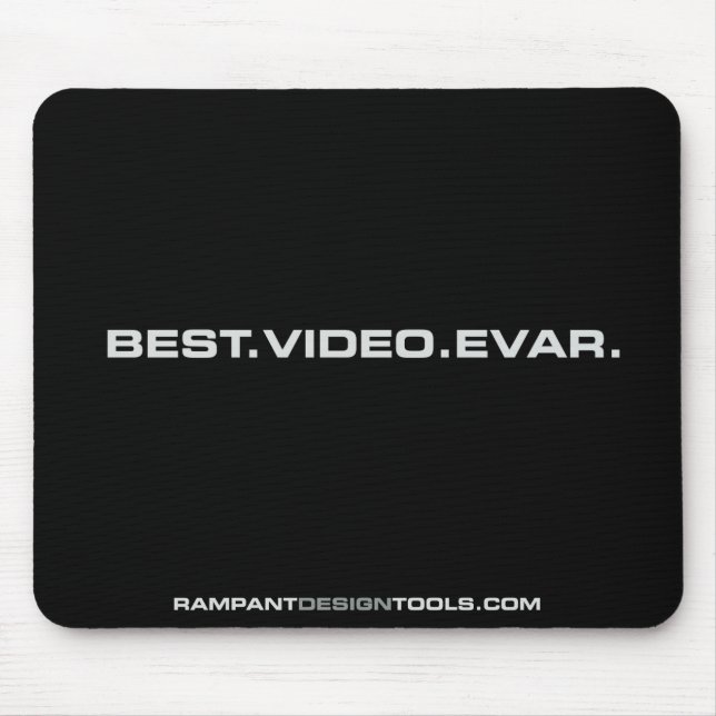 Alfombrilla De Ratón Mejor Evar de Video - Negro Mousepad (Frente)