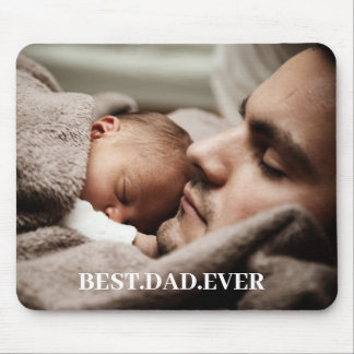 Alfombrilla De Ratón Mejor foto personalizada de papá