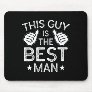 Alfombrilla De Ratón Mejor hombre Boda Groomsmen Gracioso soltero P