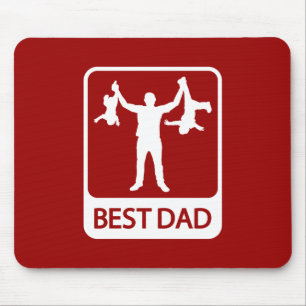 Alfombrilla De Ratón Mejor Mousepad de papá - Padre gracioso sosteniend