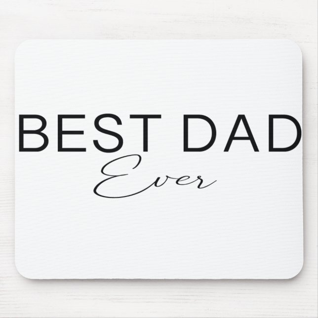 Alfombrilla De Ratón mejor padre nunca (Frente)