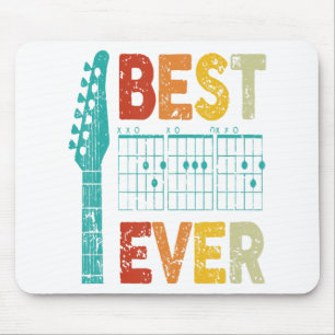 Alfombrilla De Ratón Mejor papá de guitarra de todos los tiempos acorde