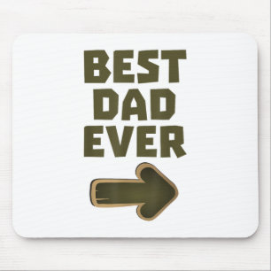 Alfombrilla De Ratón Mejor Papá del Mundo Flecha Gráfica Logo