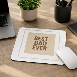 Alfombrilla De Ratón Mejor Papá del Mundo 🖤 – Regalo Reflexivo para el