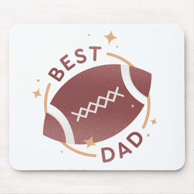 Alfombrilla De Ratón Mejor Papá Fútbol  (Frente)