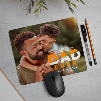 MEJOR PAPÁ, PERSONALIZADO, FOTO Y NOMBRE NARANJA B