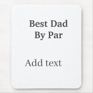 Alfombrilla De Ratón Mejor papá por par gris negro día del padre nombre