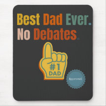 Mejor Papá. Sin debate. Panel de ratón de cita