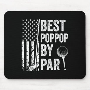 Alfombrilla De Ratón Mejor Poppop De Par Usa Flag Golf Fathers Day Golf