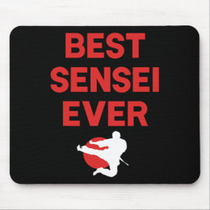 Alfombrilla De Ratón Mejor Sensei Jamás Karate Judo Tae Kwon Do Apparel