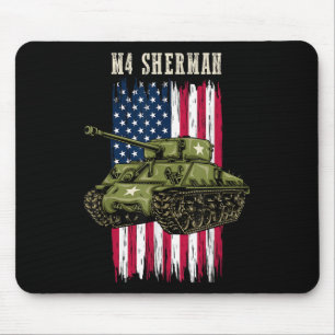Alfombrilla De Ratón Mejor Tanque Ww2 M4 Sherman Un Tanque Del Ejército