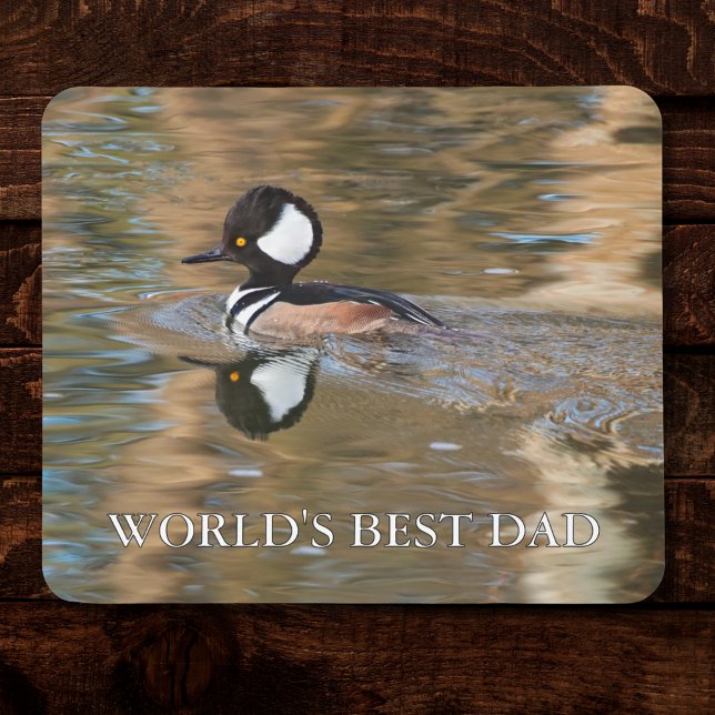 Alfombrilla De Ratón Mejor texto de Personalizado de papá del mundo del (For the bird loving dad, this mousepad with custom text is a great Father's Day gift. )