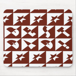 Alfombrilla De Ratón Mejor texto salvaje de papá en rojo