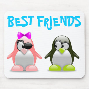 ALFOMBRILLA DE RATÓN "MEJORES AMIGOS" PENGUINS