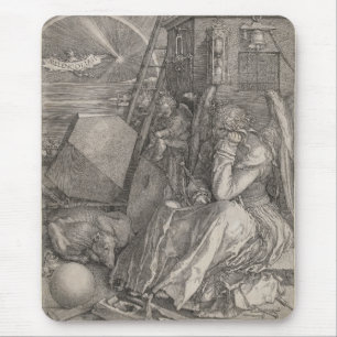 Alfombrilla De Ratón Melancholia I, grabando por Albrecht Durer