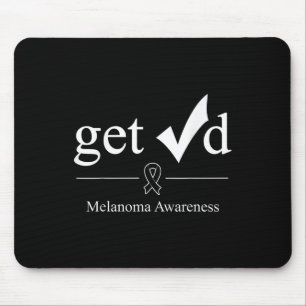 Alfombrilla De Ratón Melanoma Black Awareness Ribbon Tee Get Check
