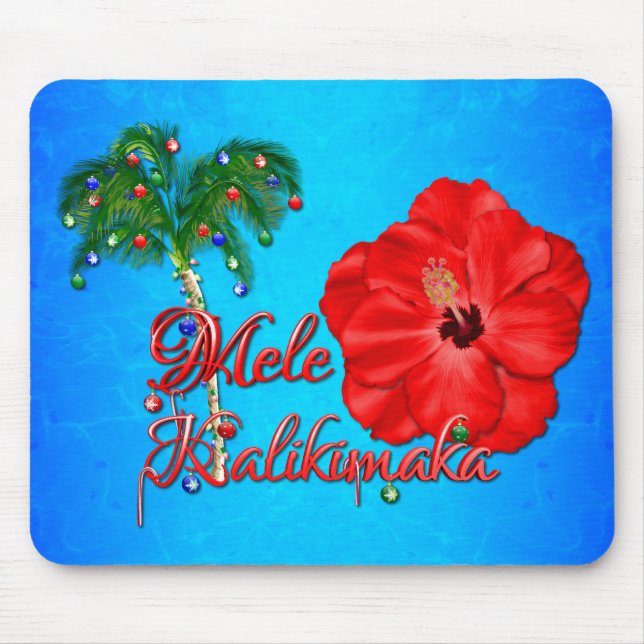Alfombrilla De Ratón Mele Kalikimaka (Frente)