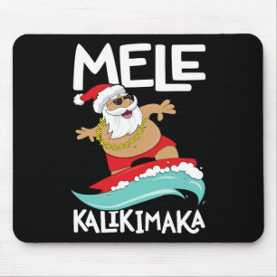Alfombrilla De Ratón Mele Kalikimaka Navidades Hawaii Surfing
