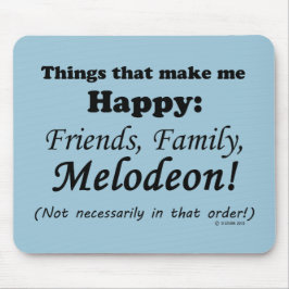 Alfombrilla De Ratón Melodeon me hace feliz