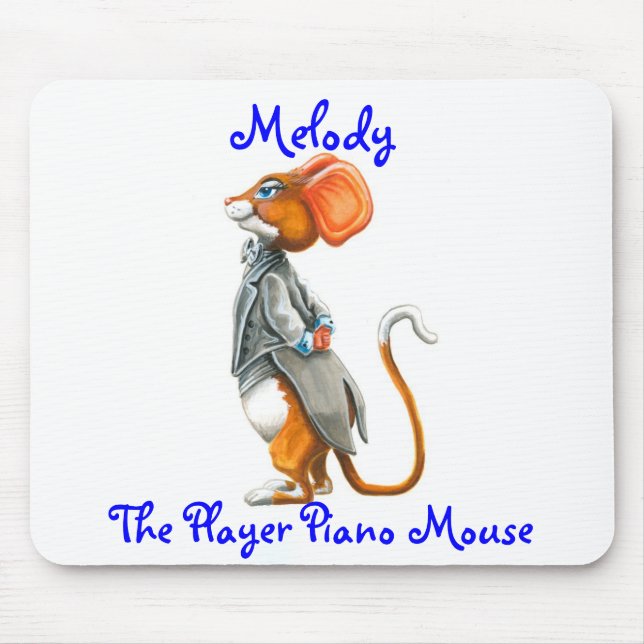 Alfombrilla De Ratón Melodía, el piano de jugador Mousepad (Frente)