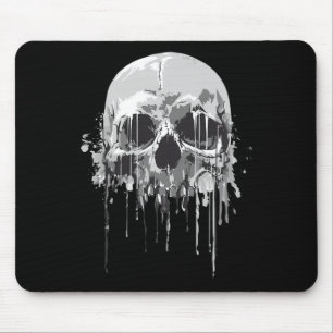 Alfombrilla De Ratón Melodiación Skeleton Dripping Scary Skull Hallowee