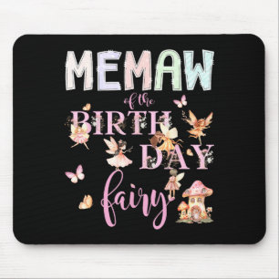 Alfombrilla De Ratón Memaw de la Hada de Cumpleaños Cumpleañera Mágica