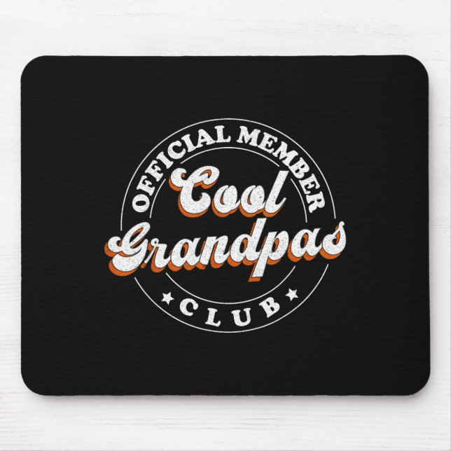 Alfombrilla De Ratón Member Cool Grandpas Club For New Grandfather  (Frente)