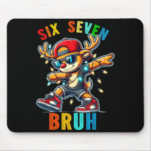 Alfombrilla De Ratón Meme 6 7 Reno Dabbing Seis Siete Bruh Para Hombres