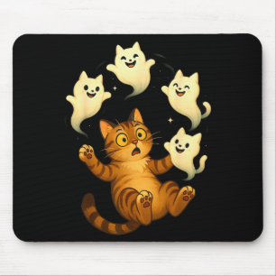 Alfombrilla De Ratón Meme de gato divertido Soky Halloween gatito