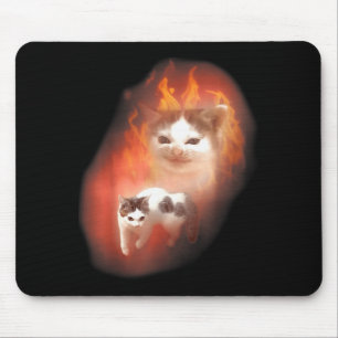Alfombrilla De Ratón Meme de Gato Enojado Divertido Gato Tonto Amante d